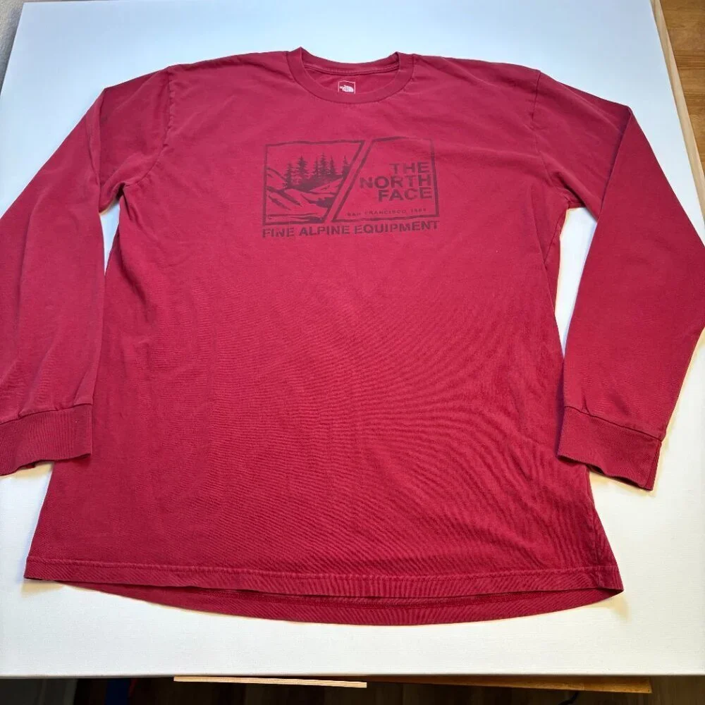 The North Face Alpine Equipment Graphic T-Shirt Red Men's Large